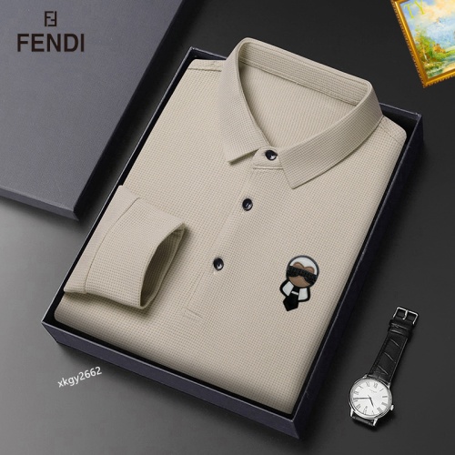 Cheap Fendi T-Shirts Long Sleeved For Men #1247077 Replica Wholesale [$40.00 USD] [ITEM#1247077] on Replica Fendi T-Shirts