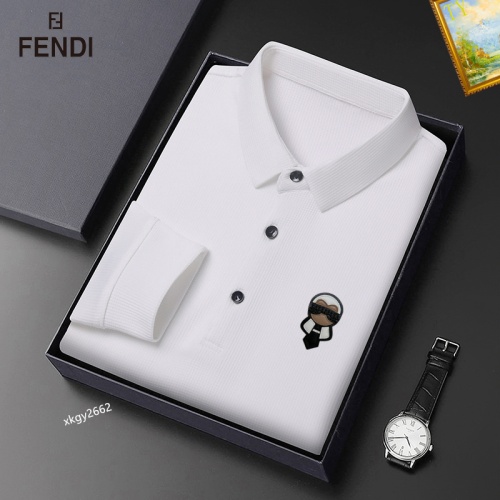 Cheap Fendi T-Shirts Long Sleeved For Men #1247078 Replica Wholesale [$40.00 USD] [ITEM#1247078] on Replica Fendi T-Shirts