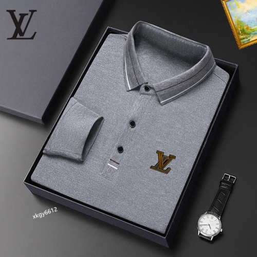 Cheap Louis Vuitton LV T-Shirts Long Sleeved For Men #1247133 Replica Wholesale [$40.00 USD] [ITEM#1247133] on Replica Louis Vuitton LV T-Shirts