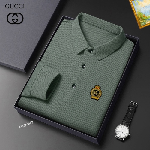 Cheap Gucci T-Shirts Long Sleeved For Men #1247157 Replica Wholesale [$40.00 USD] [ITEM#1247157] on Replica Gucci T-Shirts