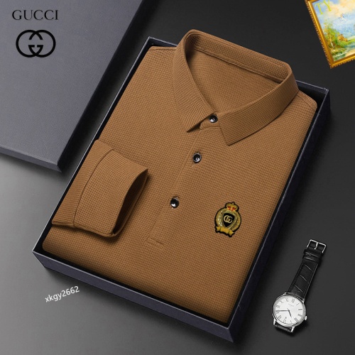 Cheap Gucci T-Shirts Long Sleeved For Men #1247160 Replica Wholesale [$40.00 USD] [ITEM#1247160] on Replica Gucci T-Shirts