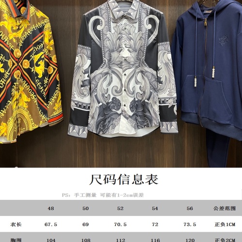 Cheap Versace Shirts Long Sleeved For Men #1247195 Replica Wholesale [$85.00 USD] [ITEM#1247195] on Replica Versace Shirts