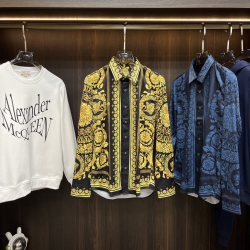 Cheap Versace Shirts Long Sleeved For Men #1247198 Replica Wholesale [$85.00 USD] [ITEM#1247198] on Replica Versace Shirts