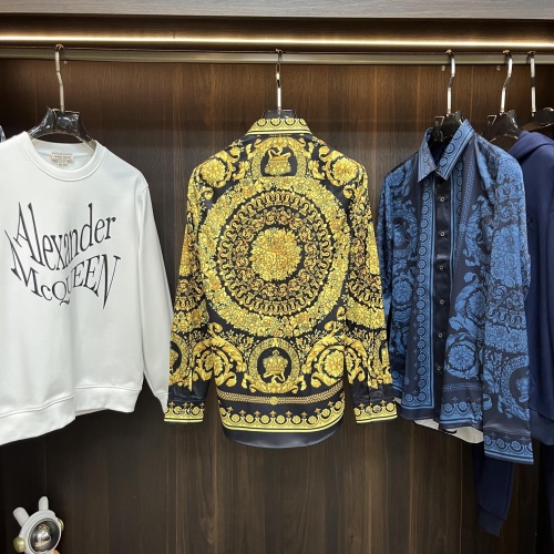 Cheap Versace Shirts Long Sleeved For Men #1247198 Replica Wholesale [$85.00 USD] [ITEM#1247198] on Replica Versace Shirts