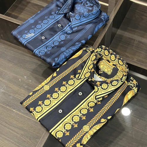 Cheap Versace Shirts Long Sleeved For Men #1247199 Replica Wholesale [$85.00 USD] [ITEM#1247199] on Replica Versace Shirts