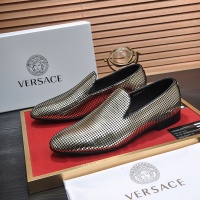 Cheap Versace Leather Shoes For Men #1236923 Replica Wholesale [$85.00 USD] [ITEM#1236923] on Replica Versace Leather Shoes