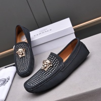 Cheap Versace Leather Shoes For Men #1237192 Replica Wholesale [$76.00 USD] [ITEM#1237192] on Replica Versace Leather Shoes