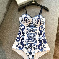 Cheap Dolce &amp; Gabbana Bathing Suits Sleeveless For Women #1237592 Replica Wholesale [$41.00 USD] [ITEM#1237592] on Replica Dolce &amp; Gabbana Bathing Suits