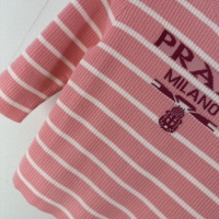 Cheap Prada T-Shirts Short Sleeved For Women #1237749 Replica Wholesale [$76.00 USD] [ITEM#1237749] on Replica Prada T-Shirts