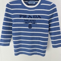 Cheap Prada T-Shirts Short Sleeved For Women #1237752 Replica Wholesale [$76.00 USD] [ITEM#1237752] on Replica Prada T-Shirts