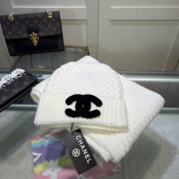 Cheap Chanel Caps #1242632 Replica Wholesale [$48.00 USD] [ITEM#1242632] on Replica Chanel Hat and Scarf and Glove Set