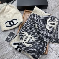 Cheap Chanel Caps #1242649 Replica Wholesale [$52.00 USD] [ITEM#1242649] on Replica Chanel Hat and Scarf and Glove Set