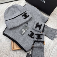 Cheap Chanel Caps #1242678 Replica Wholesale [$72.00 USD] [ITEM#1242678] on Replica Chanel Hat and Scarf and Glove Set