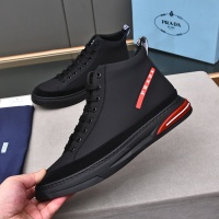 Cheap Prada High Top Shoes For Men #1242916 Replica Wholesale [$82.00 USD] [ITEM#1242916] on Replica Prada High Top Shoes