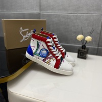 Cheap Christian Louboutin High Top Shoes For Women #1243196 Replica Wholesale [$98.00 USD] [ITEM#1243196] on Replica Christian Louboutin High Top Shoes