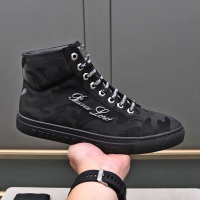 Cheap Philipp Plein PP High Tops Shoes For Men #1243253 Replica Wholesale [$85.00 USD] [ITEM#1243253] on Replica Philipp Plein PP High Tops Shoes