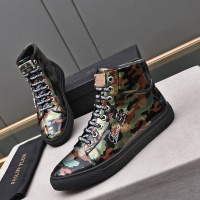 Cheap Philipp Plein PP High Tops Shoes For Men #1243254 Replica Wholesale [$85.00 USD] [ITEM#1243254] on Replica Philipp Plein PP High Tops Shoes