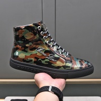 Cheap Philipp Plein PP High Tops Shoes For Men #1243254 Replica Wholesale [$85.00 USD] [ITEM#1243254] on Replica Philipp Plein PP High Tops Shoes