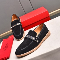 Cheap Valentino Leather Shoes For Men #1243734 Replica Wholesale [$100.00 USD] [ITEM#1243734] on Replica Valentino Leather Shoes