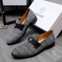 Cheap Versace Leather Shoes For Men #1243906 Replica Wholesale [$82.00 USD] [ITEM#1243906] on Replica Versace Leather Shoes