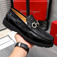 Cheap Salvatore Ferragamo Leather Shoes For Men #1243972 Replica Wholesale [$88.00 USD] [ITEM#1243972] on Replica Salvatore Ferragamo Leather Shoes