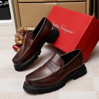 Cheap Salvatore Ferragamo Leather Shoes For Men #1243993 Replica Wholesale [$85.00 USD] [ITEM#1243993] on Replica Salvatore Ferragamo Leather Shoes