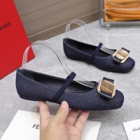 Cheap Salvatore Ferragamo Flat Shoes For Women #1245293 Replica Wholesale [$108.00 USD] [ITEM#1245293] on Replica Salvatore Ferragamo Flat Shoes