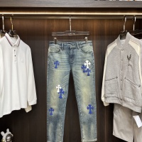 Cheap Chrome Hearts Jeans For Men #1245744 Replica Wholesale [$96.00 USD] [ITEM#1245744] on Replica Chrome Hearts Jeans