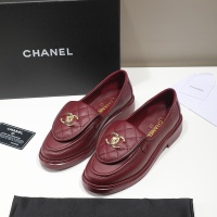 Cheap Chanel Leather Shoes For Women #1245885 Replica Wholesale [$92.00 USD] [ITEM#1245885] on Replica Chanel Leather Shoes