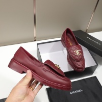 Cheap Chanel Leather Shoes For Women #1245885 Replica Wholesale [$92.00 USD] [ITEM#1245885] on Replica Chanel Leather Shoes