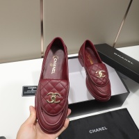 Cheap Chanel Leather Shoes For Women #1245885 Replica Wholesale [$92.00 USD] [ITEM#1245885] on Replica Chanel Leather Shoes