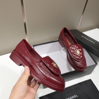 Cheap Chanel Leather Shoes For Women #1245888 Replica Wholesale [$92.00 USD] [ITEM#1245888] on Replica Chanel Leather Shoes