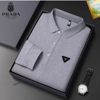 Cheap Prada T-Shirts Long Sleeved For Men #1247055 Replica Wholesale [$40.00 USD] [ITEM#1247055] on Replica Prada T-Shirts