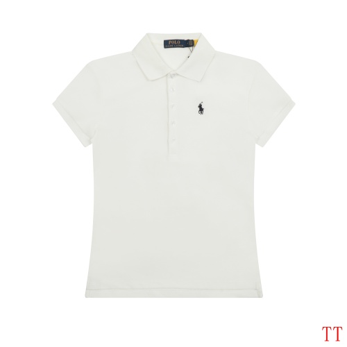 Cheap Ralph Lauren Polo T-Shirts Short Sleeved For Women #1247601 Replica Wholesale [$38.00 USD] [ITEM#1247601] on Replica Ralph Lauren Polo T-Shirts