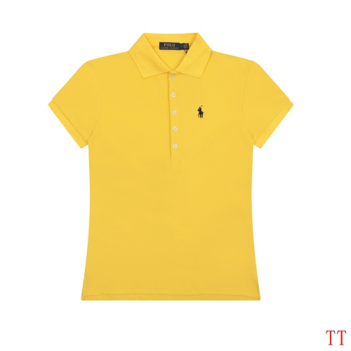 Cheap Ralph Lauren Polo T-Shirts Short Sleeved For Women #1247604 Replica Wholesale [$38.00 USD] [ITEM#1247604] on Replica Ralph Lauren Polo T-Shirts