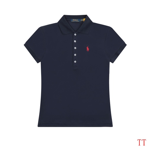 Cheap Ralph Lauren Polo T-Shirts Short Sleeved For Women #1247610 Replica Wholesale [$38.00 USD] [ITEM#1247610] on Replica Ralph Lauren Polo T-Shirts