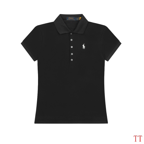 Cheap Ralph Lauren Polo T-Shirts Short Sleeved For Women #1247611 Replica Wholesale [$38.00 USD] [ITEM#1247611] on Replica Ralph Lauren Polo T-Shirts