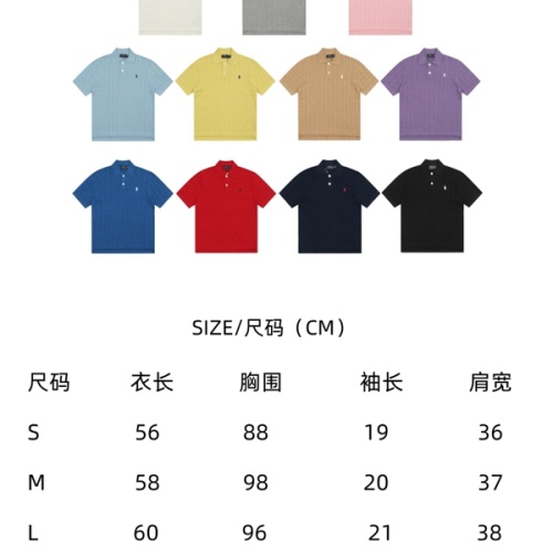 Cheap Ralph Lauren Polo T-Shirts Short Sleeved For Women #1247621 Replica Wholesale [$42.00 USD] [ITEM#1247621] on Replica Ralph Lauren Polo T-Shirts