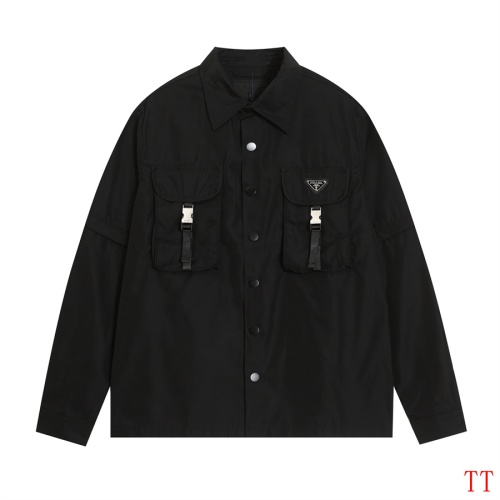 Cheap Prada Jackets Long Sleeved For Men #1247798 Replica Wholesale [$76.00 USD] [ITEM#1247798] on Replica Prada Jackets