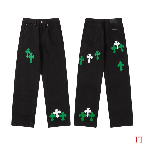 Cheap Chrome Hearts Jeans For Men #1247835 Replica Wholesale [$56.00 USD] [ITEM#1247835] on Replica Chrome Hearts Jeans