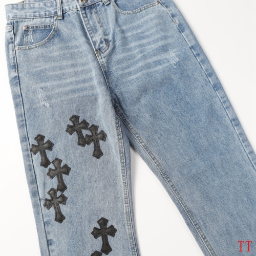 Cheap Chrome Hearts Jeans For Men #1247840 Replica Wholesale [$56.00 USD] [ITEM#1247840] on Replica Chrome Hearts Jeans