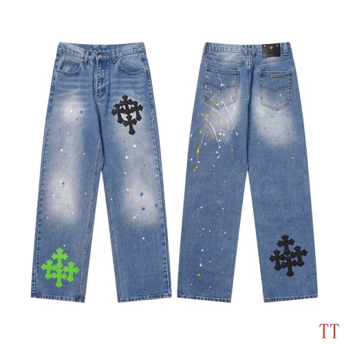 Cheap Chrome Hearts Jeans For Men #1247853 Replica Wholesale [$60.00 USD] [ITEM#1247853] on Replica Chrome Hearts Jeans