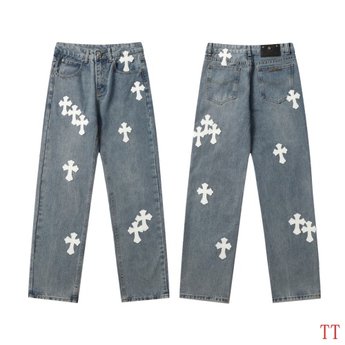 Cheap Chrome Hearts Jeans For Men #1247857 Replica Wholesale [$56.00 USD] [ITEM#1247857] on Replica Chrome Hearts Jeans