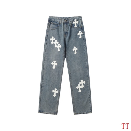 Cheap Chrome Hearts Jeans For Men #1247857 Replica Wholesale [$56.00 USD] [ITEM#1247857] on Replica Chrome Hearts Jeans