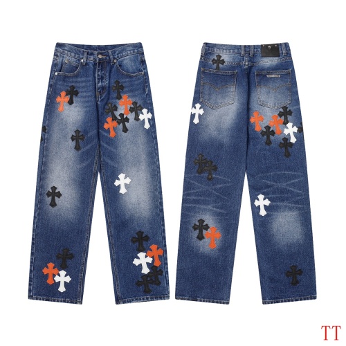 Cheap Chrome Hearts Jeans For Men #1247858 Replica Wholesale [$56.00 USD] [ITEM#1247858] on Replica Chrome Hearts Jeans