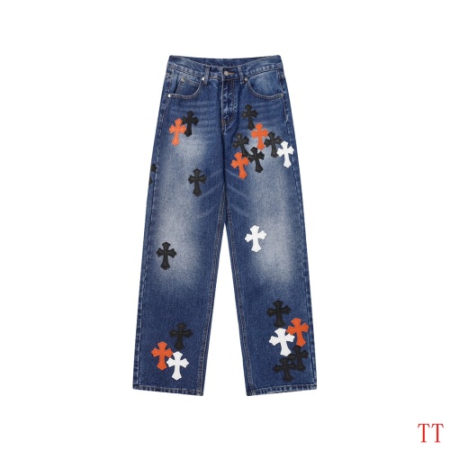 Cheap Chrome Hearts Jeans For Men #1247858 Replica Wholesale [$56.00 USD] [ITEM#1247858] on Replica Chrome Hearts Jeans