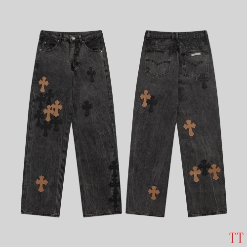 Cheap Chrome Hearts Jeans For Men #1247869 Replica Wholesale [$56.00 USD] [ITEM#1247869] on Replica Chrome Hearts Jeans