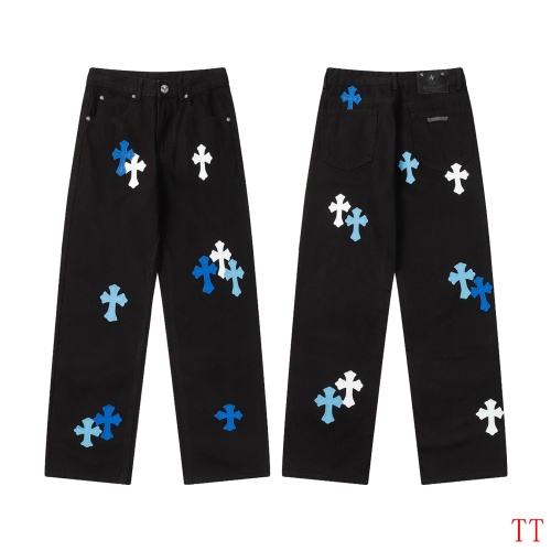 Cheap Chrome Hearts Jeans For Men #1247870 Replica Wholesale [$56.00 USD] [ITEM#1247870] on Replica Chrome Hearts Jeans