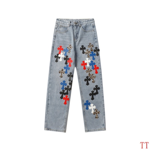 Cheap Chrome Hearts Jeans For Men #1247876 Replica Wholesale [$60.00 USD] [ITEM#1247876] on Replica Chrome Hearts Jeans