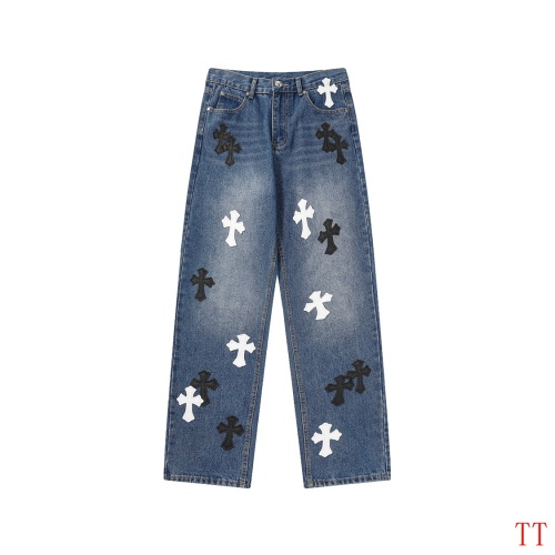 Cheap Chrome Hearts Jeans For Men #1247877 Replica Wholesale [$56.00 USD] [ITEM#1247877] on Replica Chrome Hearts Jeans